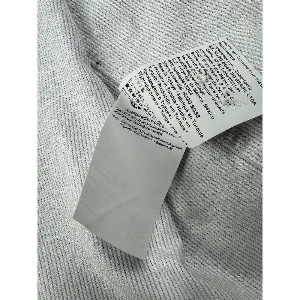 Hugo Boss H-HANK-kent Slim Fit Striped Dress Shirt Cotton White Size 41 L 16 - Picture 7 of 7